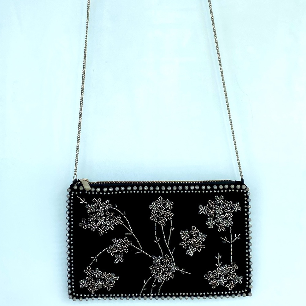 Hand embroidered handbag